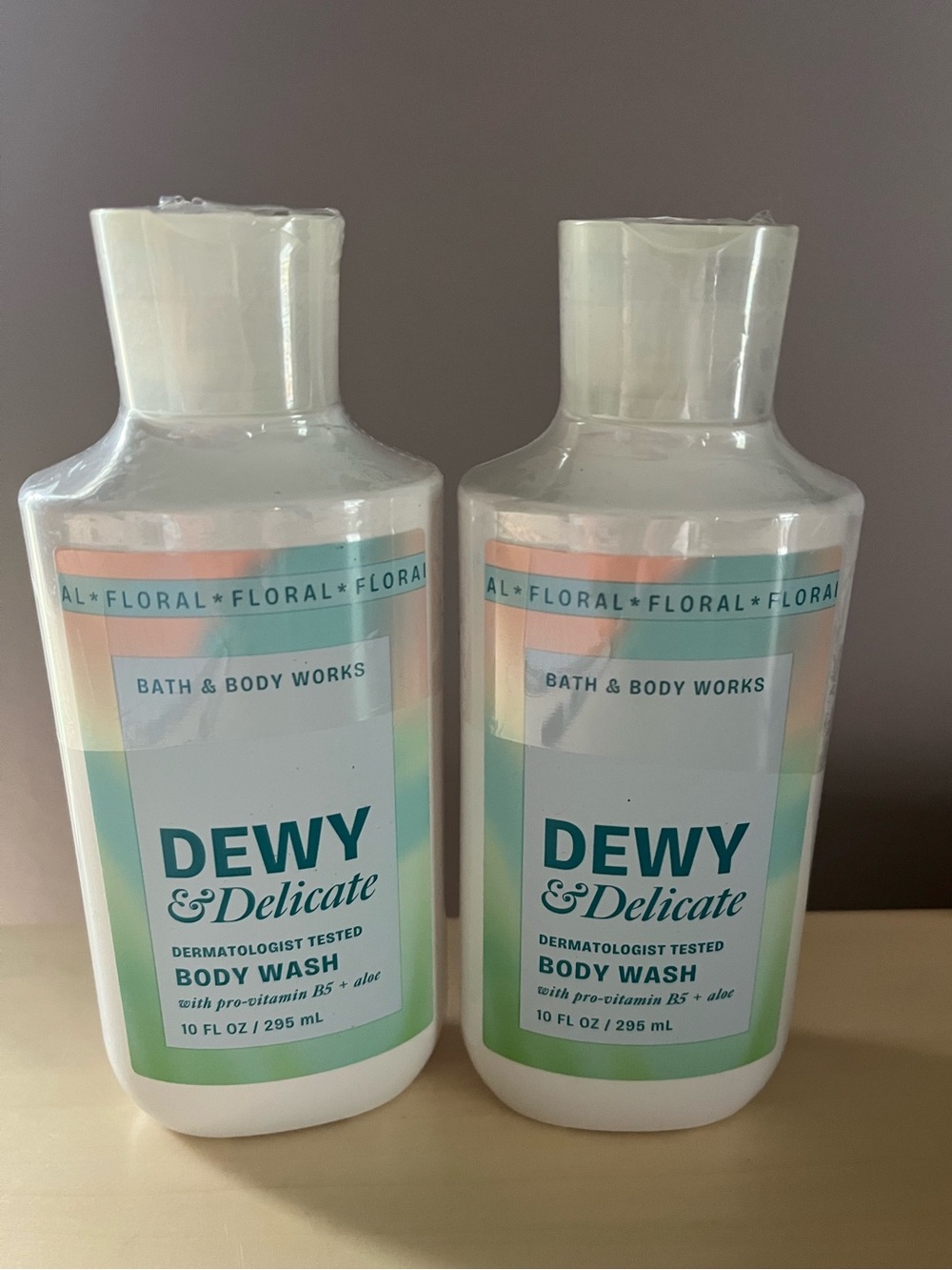 Two New Bath & Body Works Dewy & Delicate Body Washes